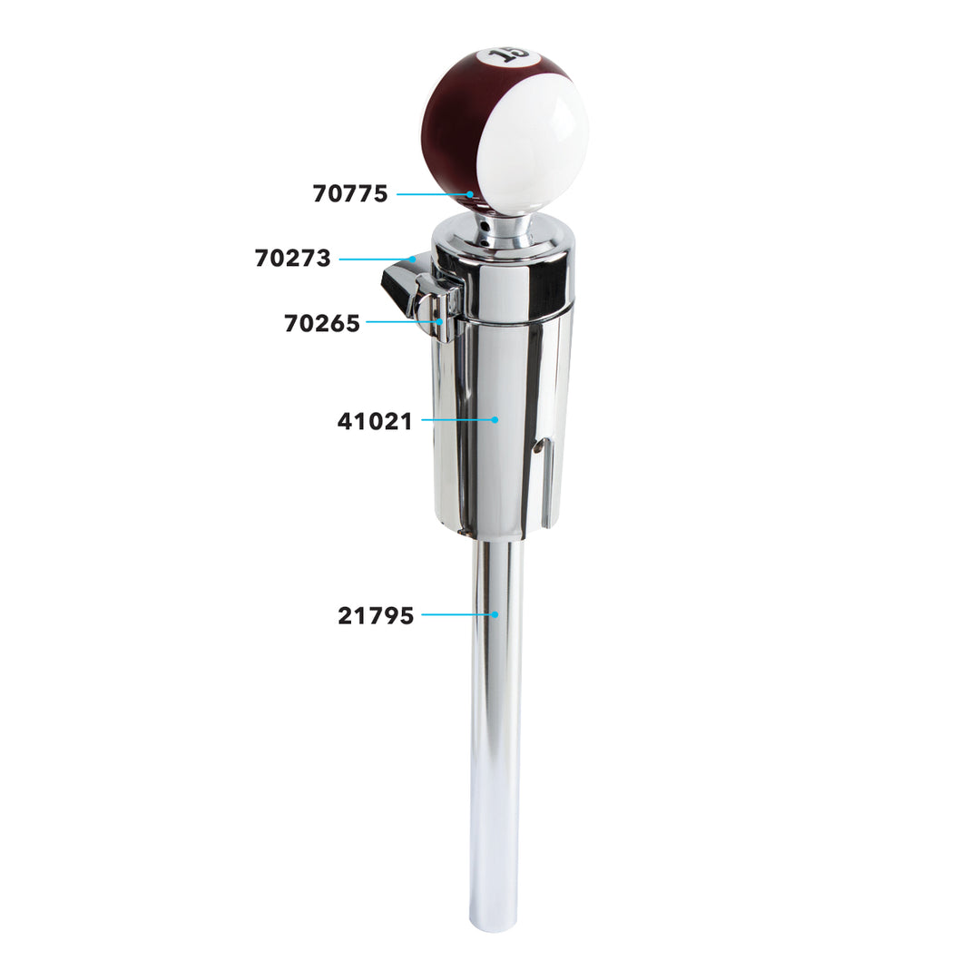 Number 15 Pool Ball Gearshift Knob For 13/15/18 Speed Eaton Style Shifters