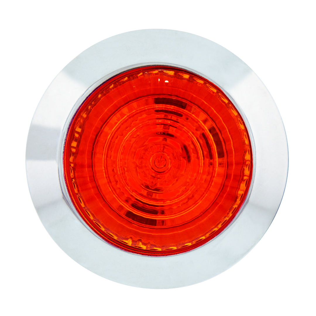 6 LED 1-1/4" Dual Function Light (Clearance/Marker) - Red LED/Red Lens