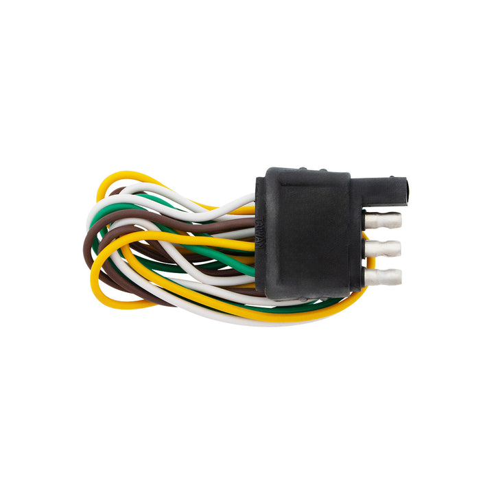 4 - Way Flat Molded Male Trailer Connector w/ Polarized Plugs, 1 Pc.