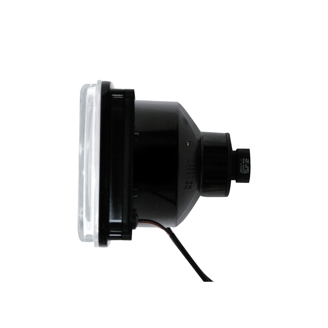 4" x 6" Crystal Projection Headlight With 6 White LED Position Light - High Beam