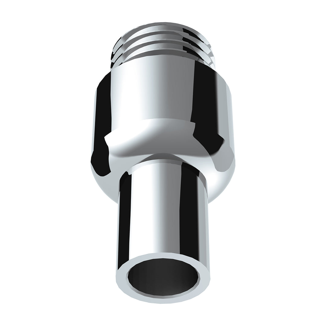 Chrome Aluminum Air Valve Adapter With M30 x 3.5 Threads