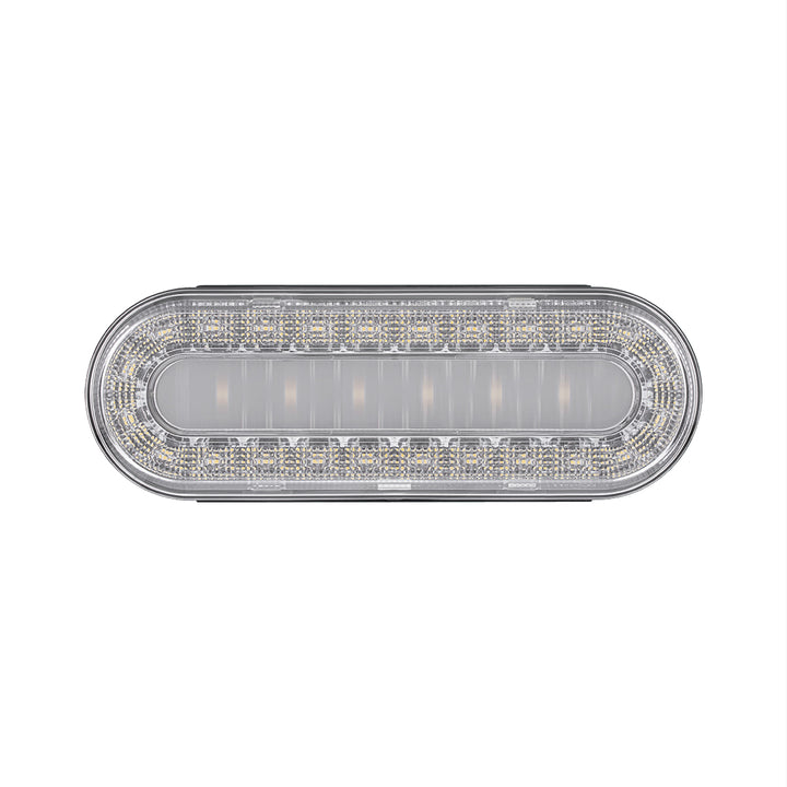 30 LED 6" Oval Lumos Light I - Series (Back-Up) - White LED/Clear Lens