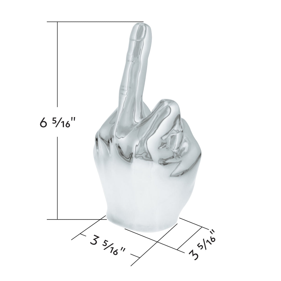 Finger Hood Ornament - Chrome