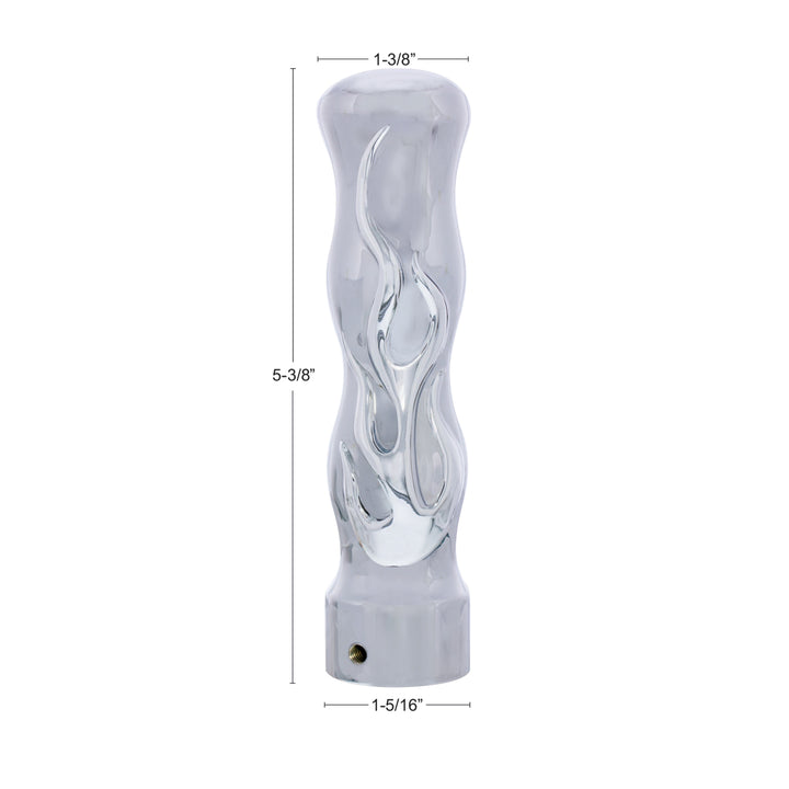 Flame Shift Knob - Chrome