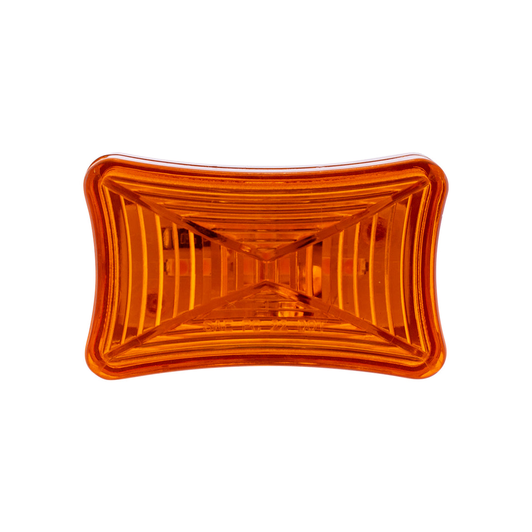 3 LED Rectangular Clearance/Marker Light - Amber LED/Amber Lens