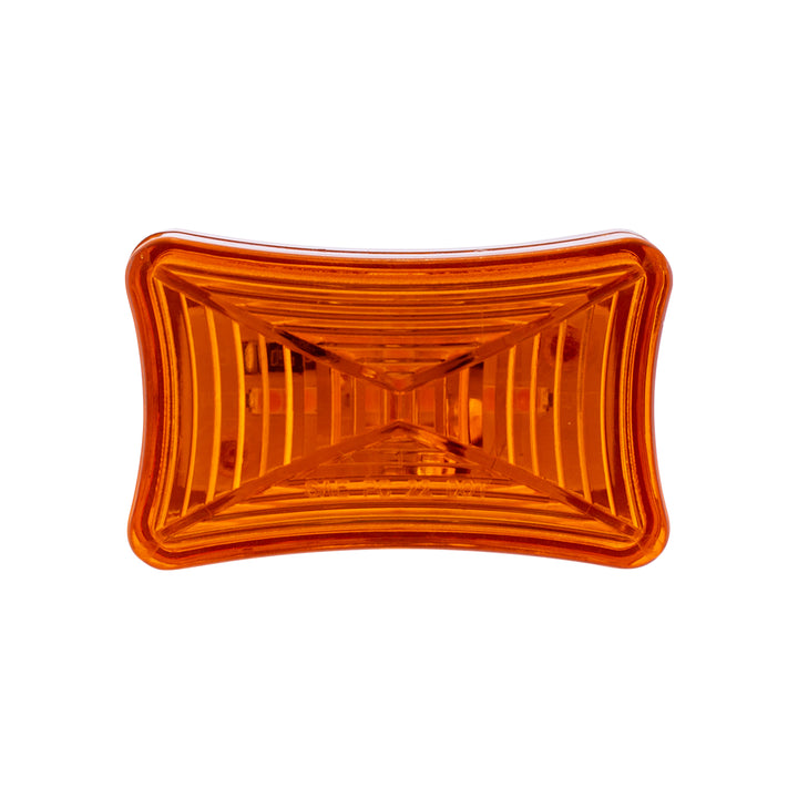 3 LED Rectangular Clearance/Marker Light - Amber LED/Amber Lens