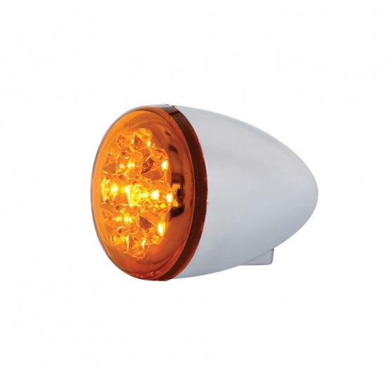 15 LED 2-3/8" Turn Signal Light For Harley Motorcycle - Amber LED/Amber Lens