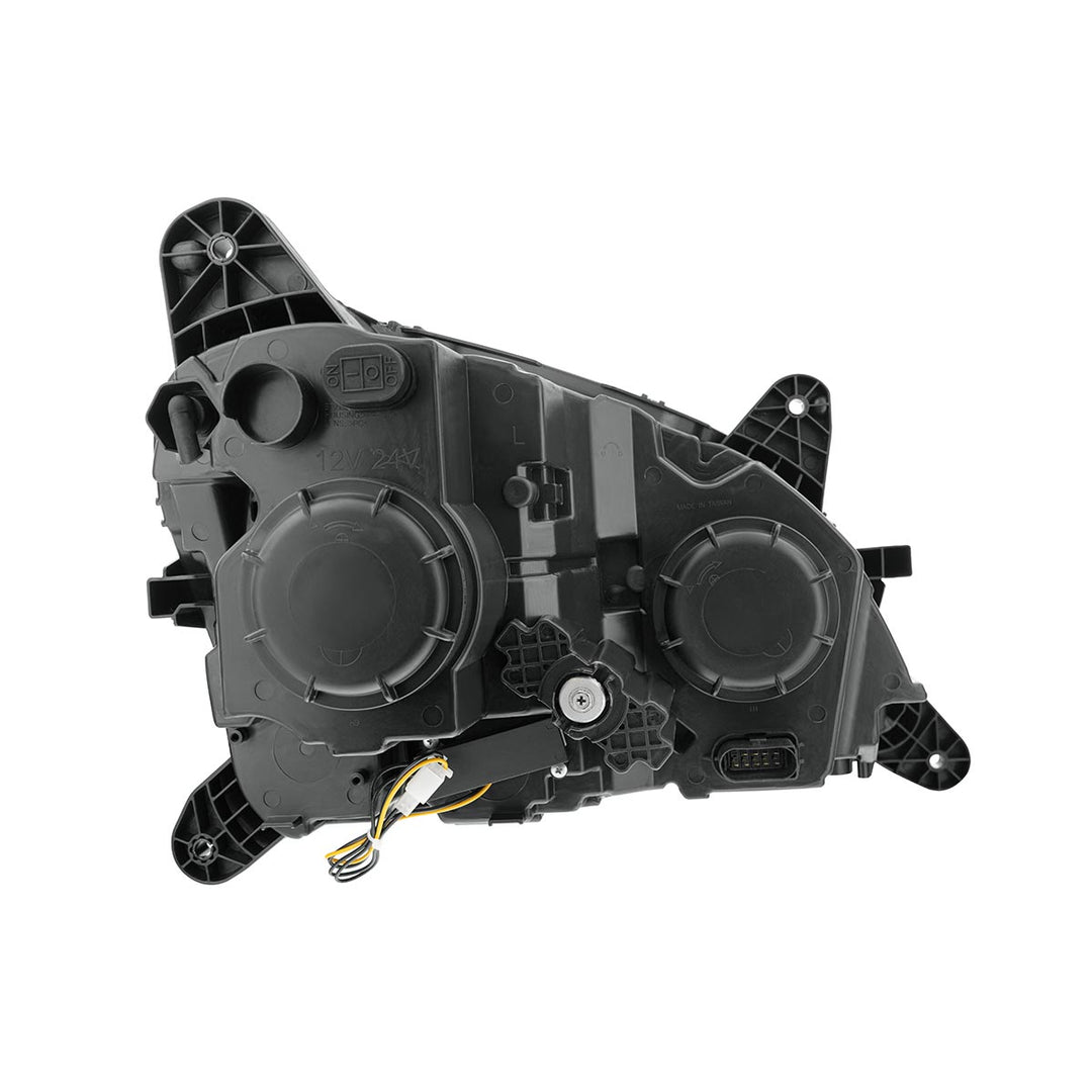 Black Projection Headlight With LED Position &amp; Sequential Signal For 2012-2021 Peterbilt 579 - Driver