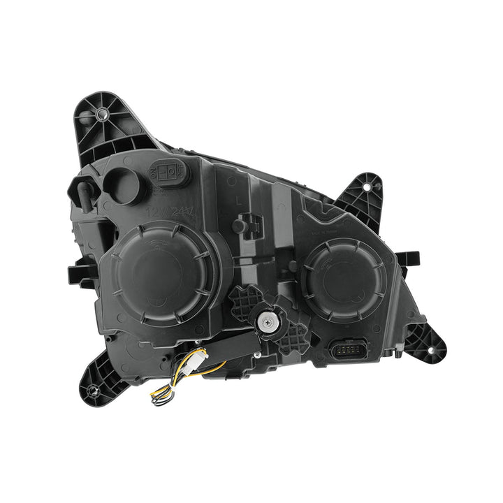 Black Projection Headlight With LED Position &amp; Sequential Signal For 2012-2021 Peterbilt 579 - Driver