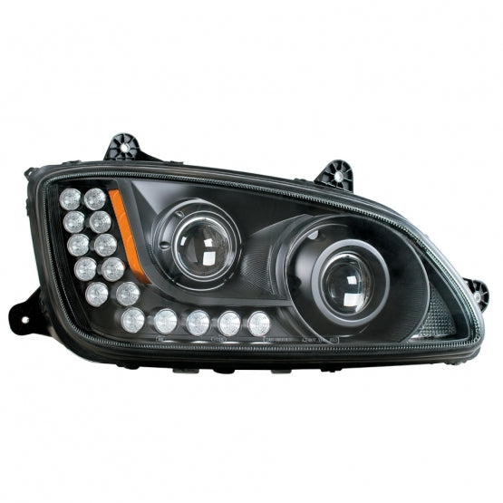 Blackout Projection Headlight Assembly For 2008-2017 Kenworth T660 - Passenger