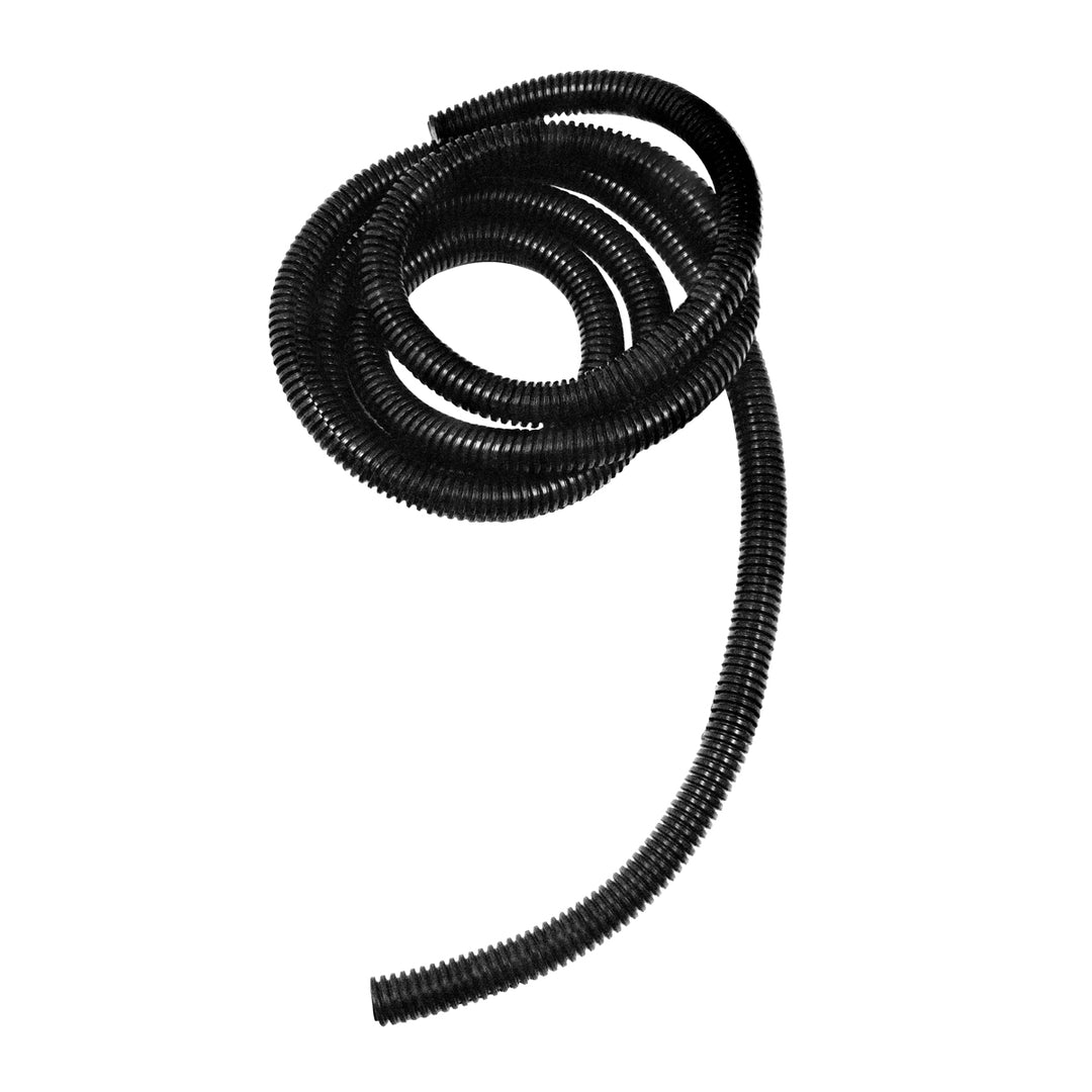 1/2" I.D. Black Flex - Guard Convoluted Split Seam Tubing, 7 Ft.