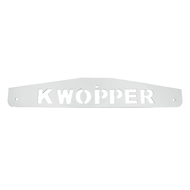 4" x 24" Chrome Kwopper Bottom Mud Flap Plate - Bolt Thru