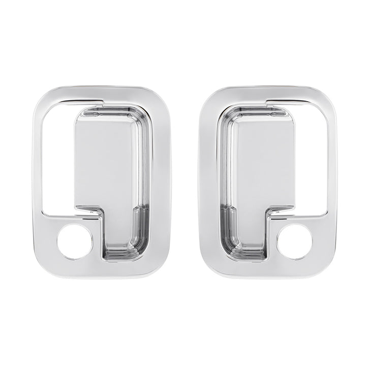 Chrome Exterior Door Handle Cover For 2003+ Kenworth &amp; 2004+ Peterbilt Trucks - Pair (Driver &amp; Passenger)