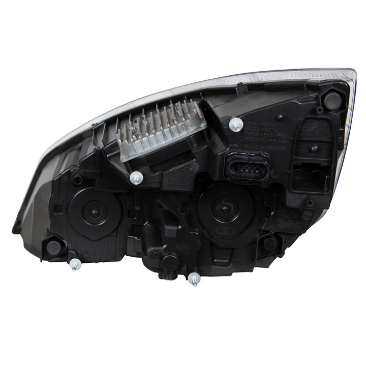 Black LED Projection Headlight With LED Position Light For 2018-2024 Freightliner Cascadia - Passenger