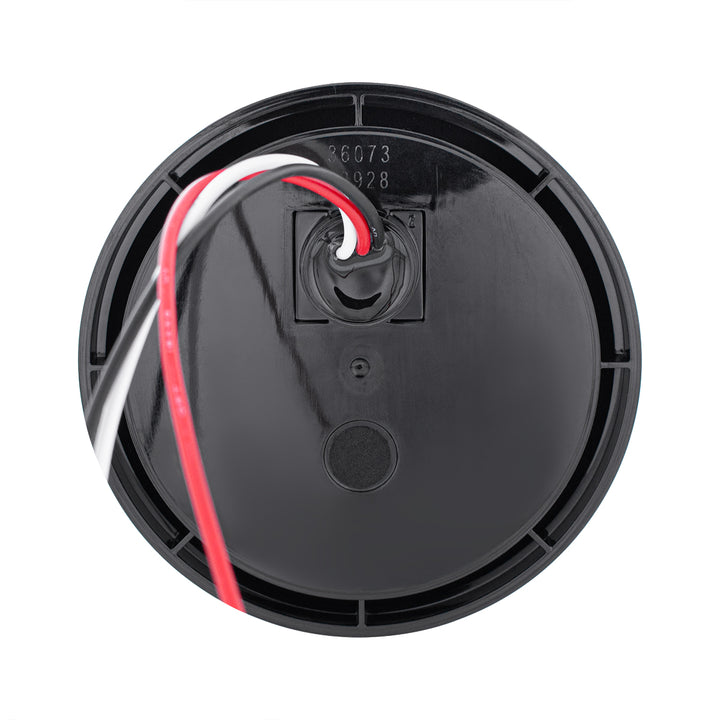12 LED 4" Round Light (Stop, Turn &amp; Tail) With Heated Lens - Red LED/Clear Lens