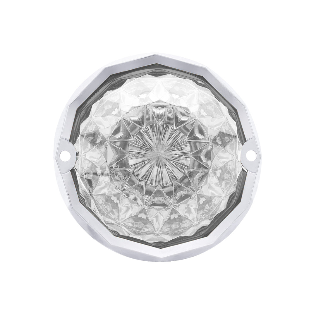 19 LED Dual Function Crystal Watermelon Light Kit With Bezel - Red LED/Clear Lens