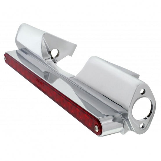 Motorcycle Rear Signal Light Bar With 14 LED 12" Light Bar - Red LED/Red Lens