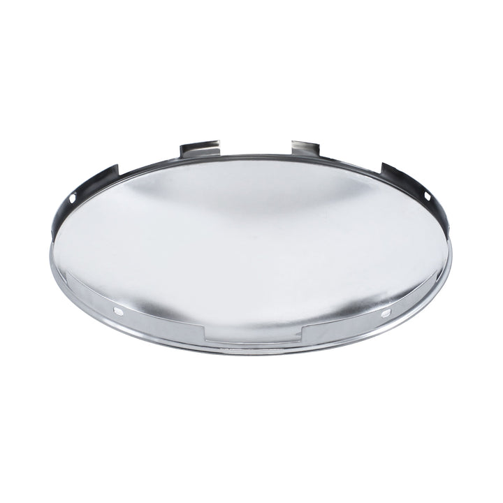 6 Uneven Notched Chrome Dome Front Hubcap - 7/16" Lip
