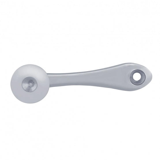Chrome Die-Cast Window Crank With 16 - Spline 7/16” OD Adapter - Indented