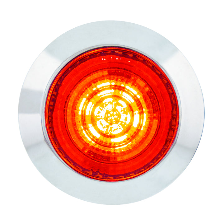 6 LED 1-1/4" Dual Function Light (Clearance/Marker) - Red LED/Red Lens