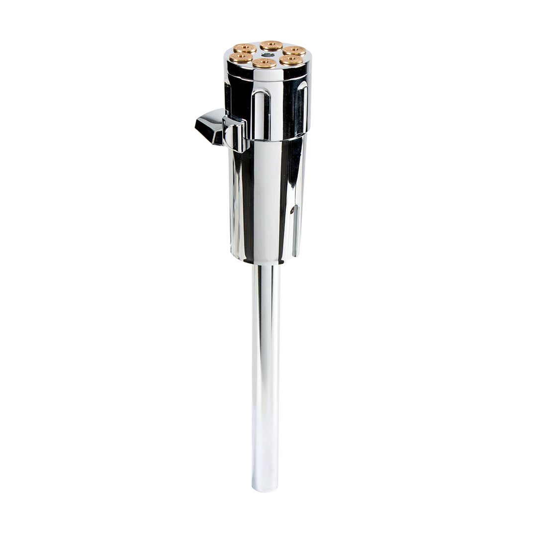 Gun Cylinder 13/15/18 Speed Gearshift Knob - Chrome