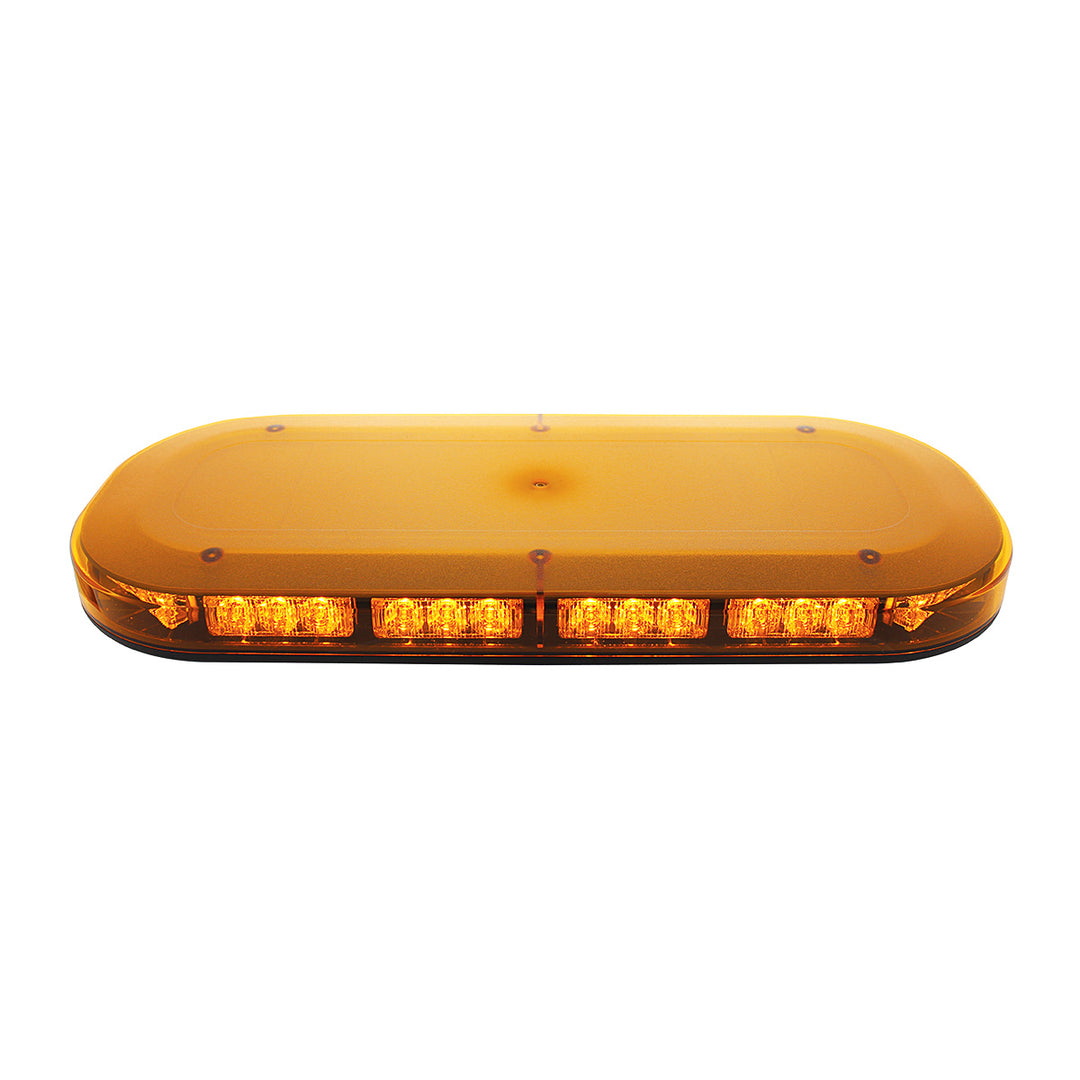42 High Power LED Micro Warning Light Bar With Amber Lens - Permanent Mount