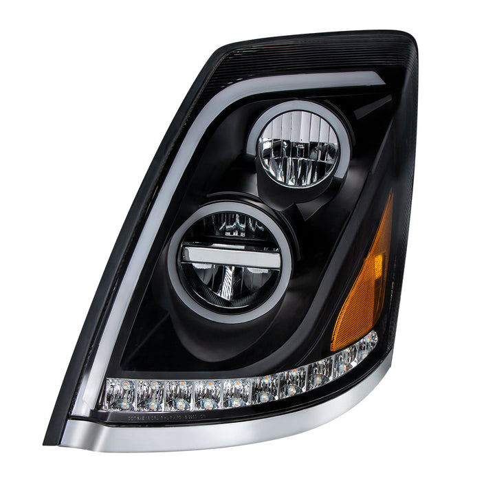 Blackout LED Headlight for 2003-2017 Volvo VN/VNL - Driver