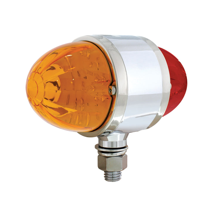 34 LED Dual Function Watermelon Double Face Light - Amber &amp; Red LED/Amber &amp; Red Lens