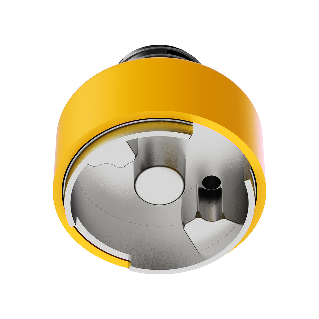 M30 x 3.5 Thread-On Shift Knob Mounting Adapter For Eaton Fuller Style 9/10 Shifter - Electric Yellow