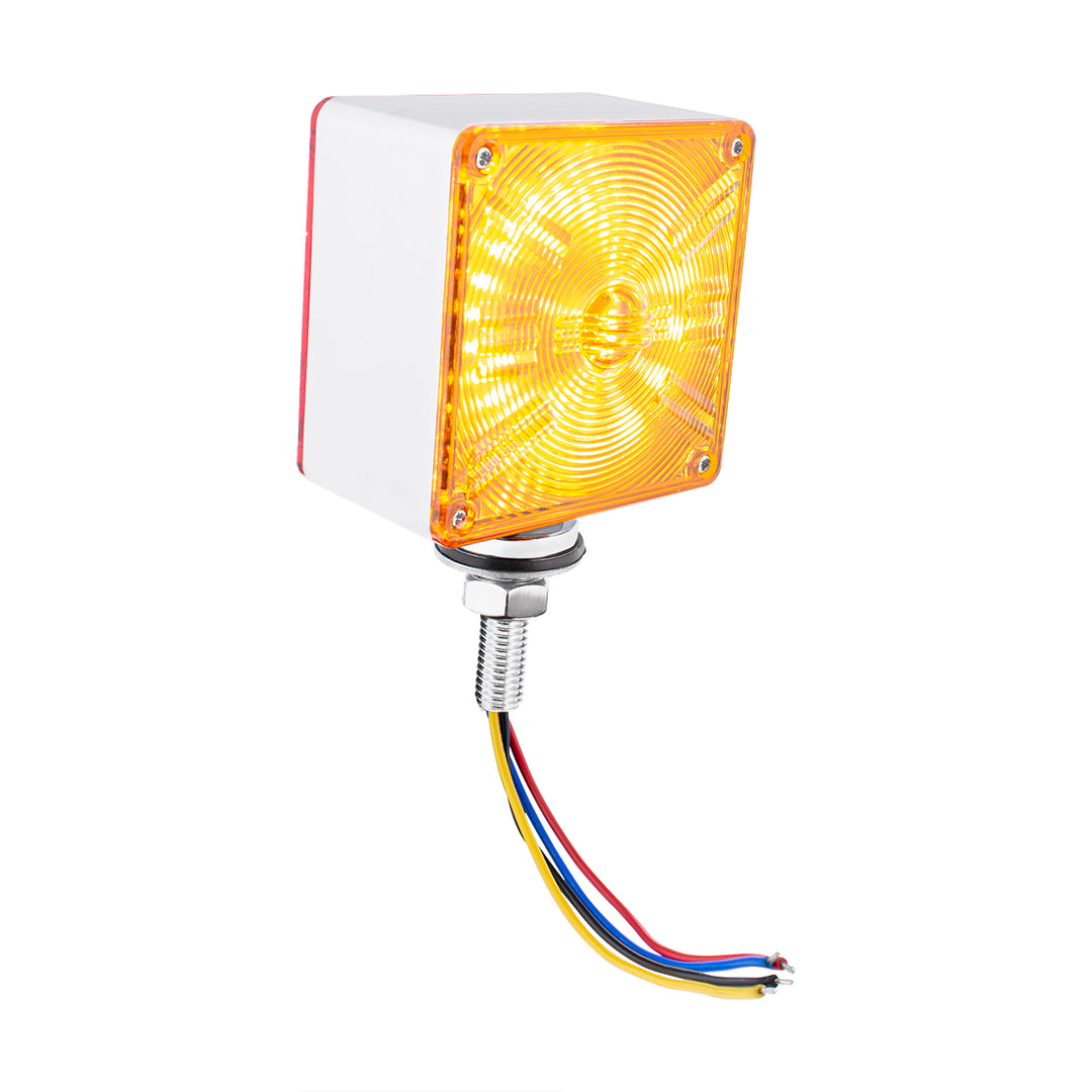 48 LED Competition Series Mini Double Face Light - Amber &amp; Red LED/Amber &amp; Red Lens