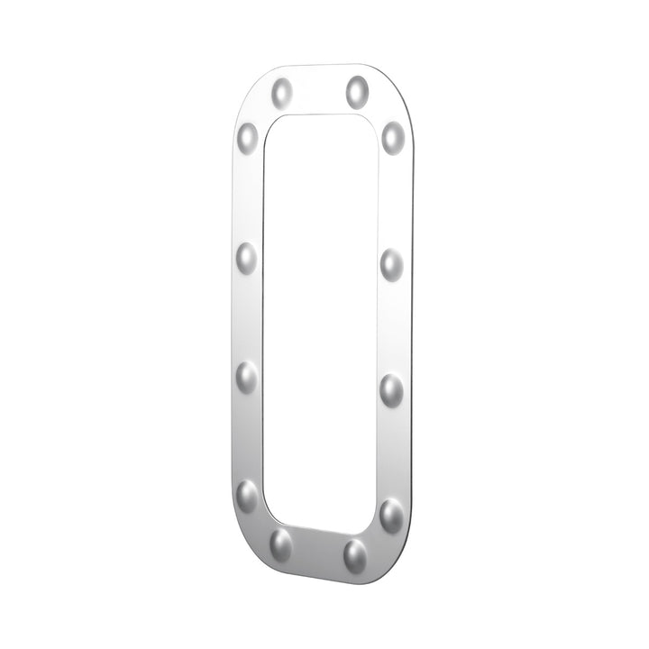 Peterbilt Stainless Dimpled Vent Door Trim (Card of 2)