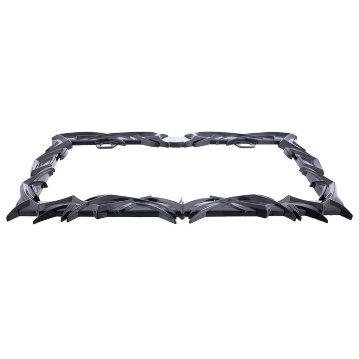 Tribal Flame License Plate Frame - Black