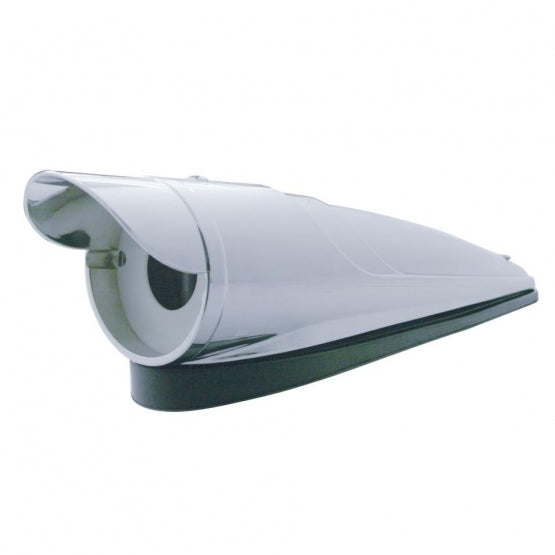 Chrome LED Cab Light Housing With Visor For Grakon 1000 Style Light (Bulk)