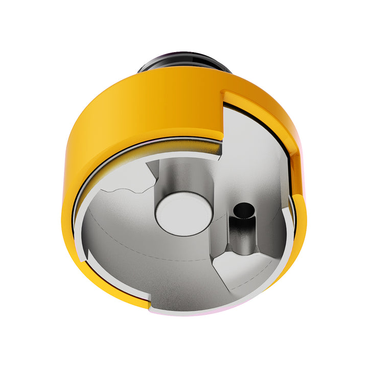 M30 x 3.5 Thread-On Shift Knob Mounting Adapter For Eaton Fuller Style 13/15/18 Shifter - Electric Yellow