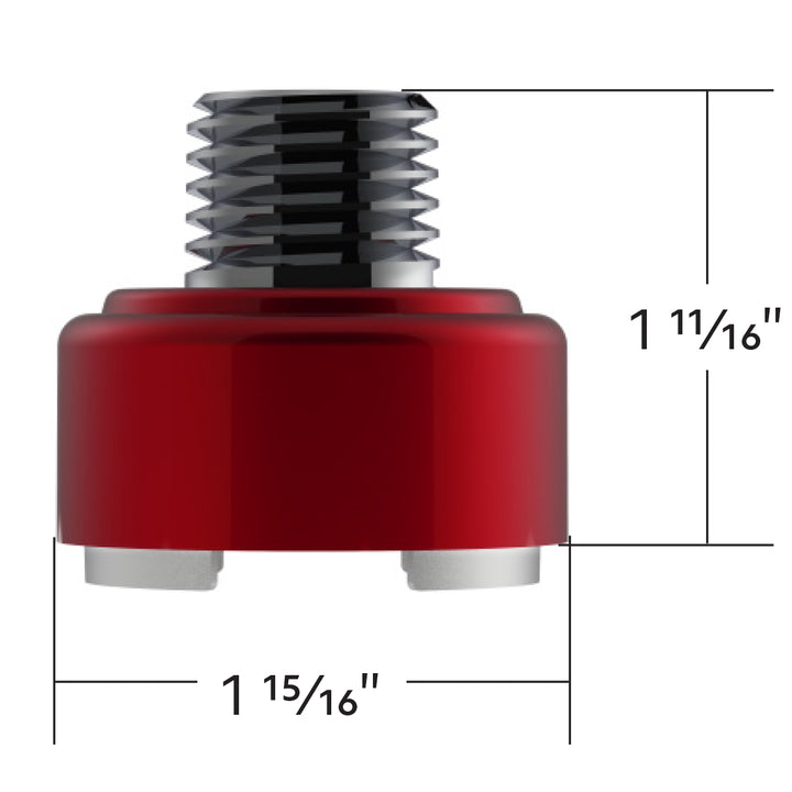 M30 x 3.5 Thread-On Shift Knob Mounting Adapter For Eaton Fuller Style 9/10 Shifter - Candy Red