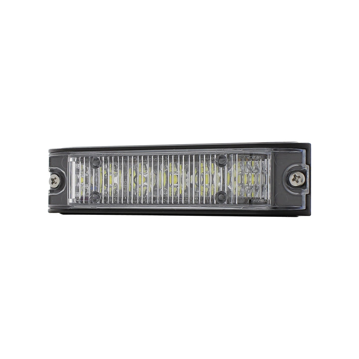 6 High Power LED Low Profile Warning Lighthead - White LED