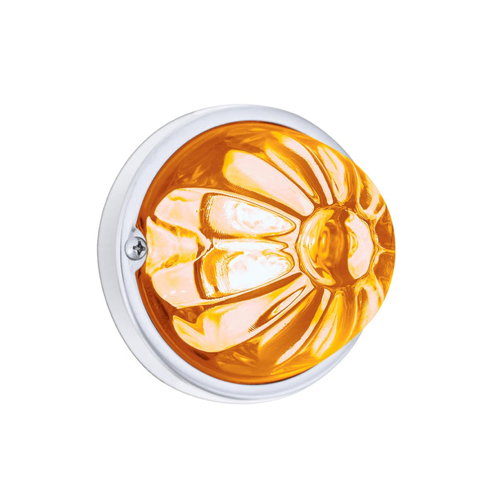 Glass Watermelon Light Kit With 4 LED Light - Amber LED/Clear Lens
