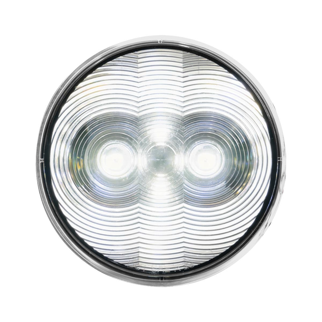 6 LED 4" Round Light (Back-Up) - White LED/Clear Lens