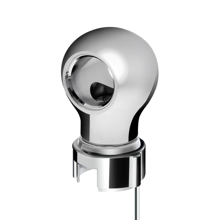 Thread-On Chrome Charlotte Style Gearshift Knob With LED 13/15/18 Speed Adapter - Purple LED