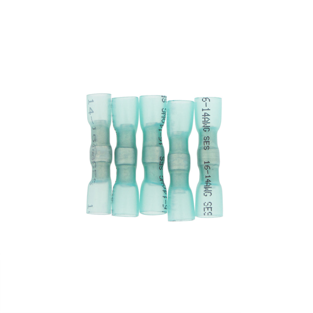 16-14 AWG CSS Heat Shrink Butt Connector - Blue (5-Pack)