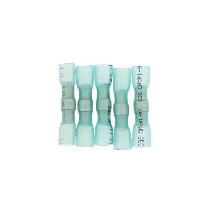 16-14 AWG CSS Heat Shrink Butt Connector - Blue (5-Pack)