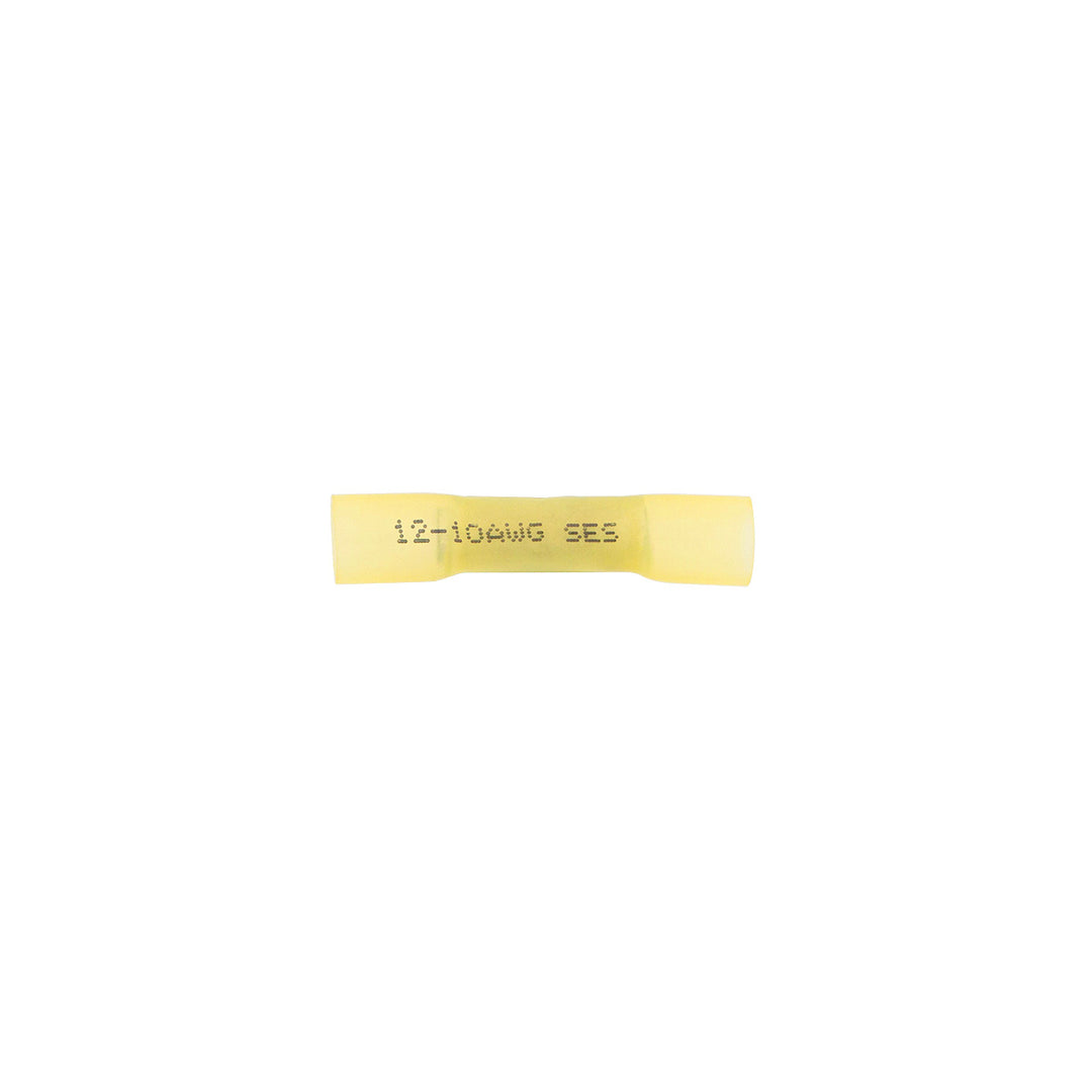 12-10 AWG CS Heat Shrink Butt Connector - Yellow (4-Pack)
