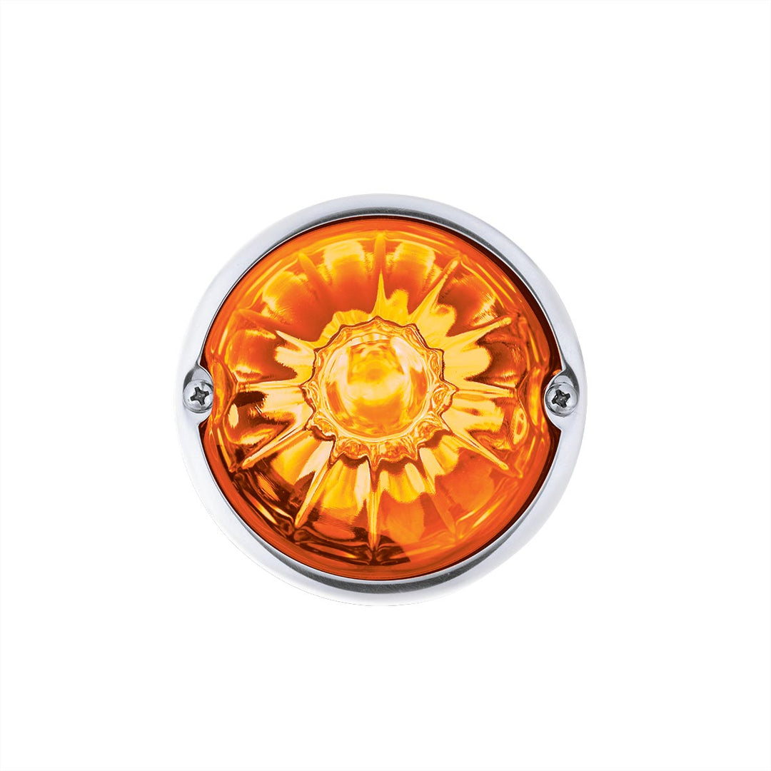 Glass Watermelon Light Kit With 2 LED Light - Amber LED/Amber Lens