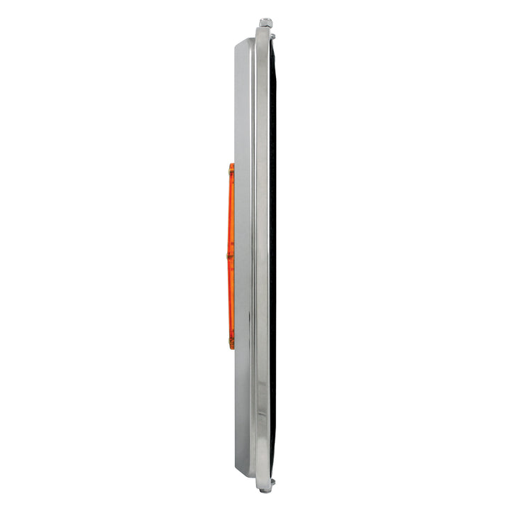 7" x 16" 18 LED 430 Stainless Steel West Coast Mirror - Heated