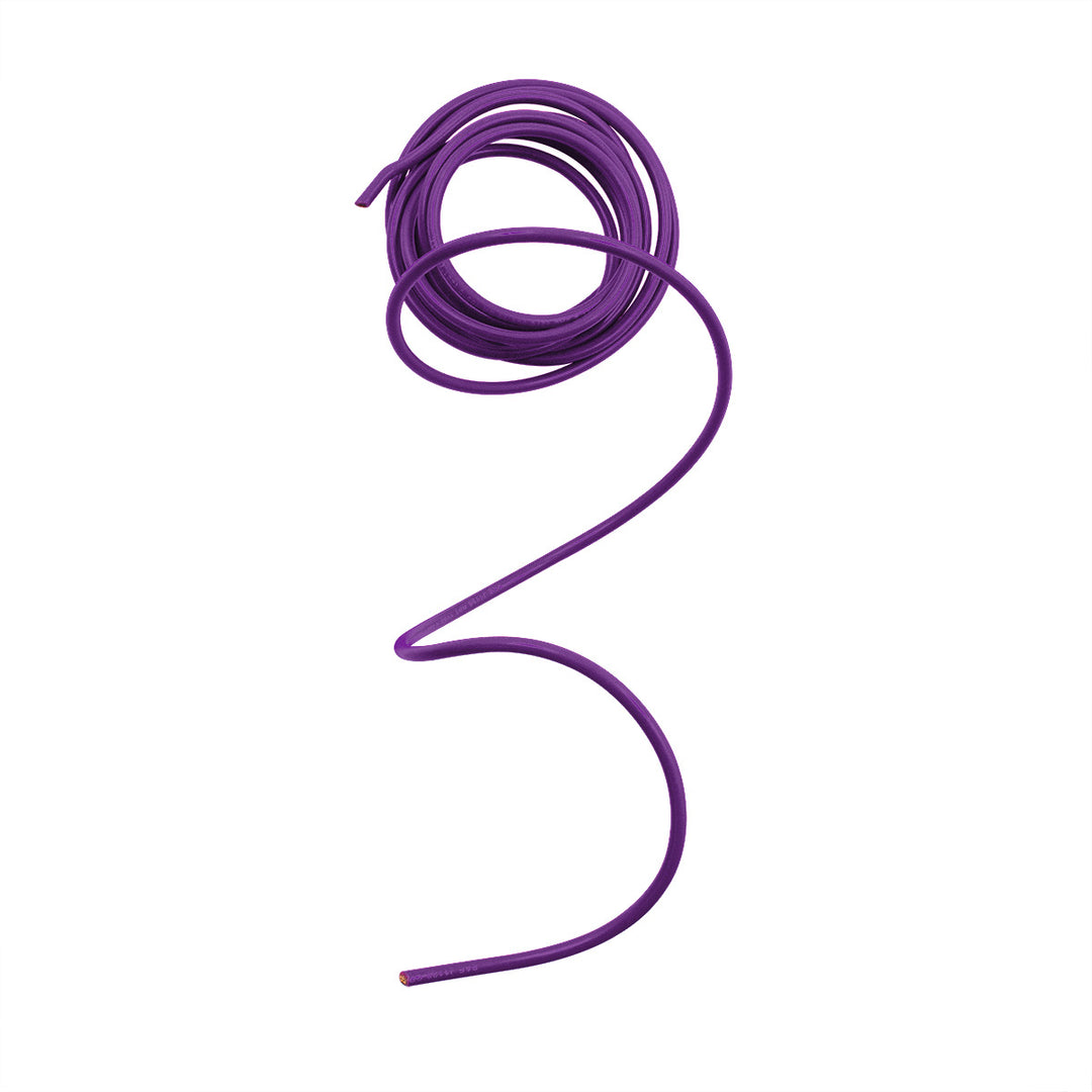 Primary Wire - Rated 105°C 10 AWG, Purple 8 Ft.