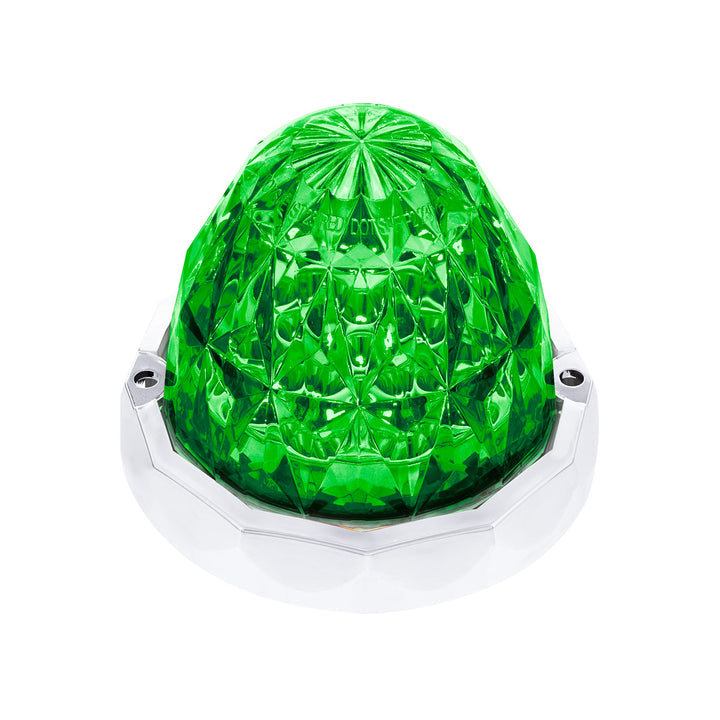 Double Fury 19 LED Dual Function Crystal Watermelon Light Kit With Bezel - Red &amp; Green LED/Clear Lens