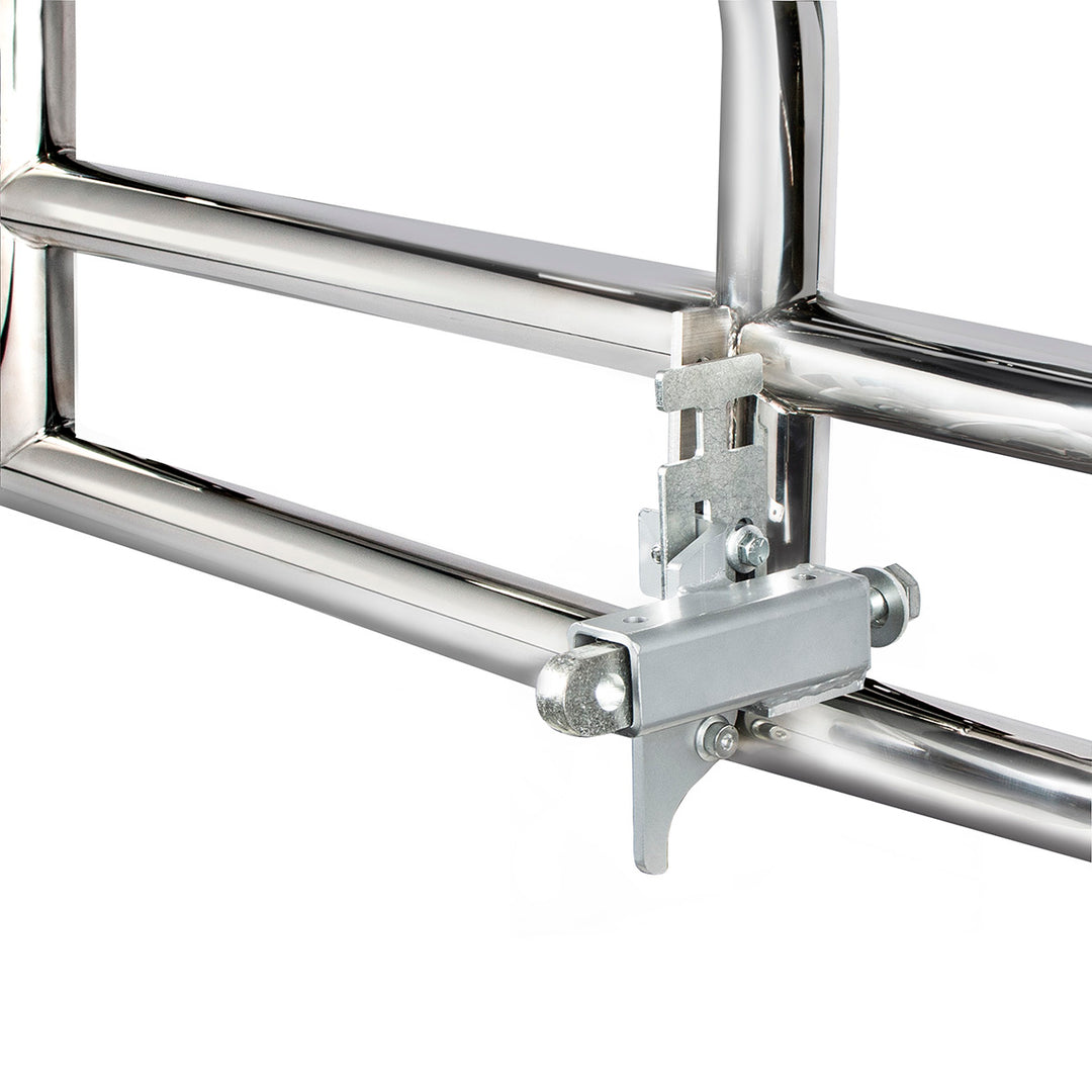 HighwayShield I25 - 304 Stainless Steel Grille Guard &amp; Bracket Kit For 2003-2017 Volvo VNL