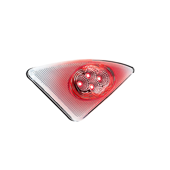 Double Fury 4 LED Fender Signal Light For 2008-2017 Kenworth T660 - Amber &amp; Red LED, Driver