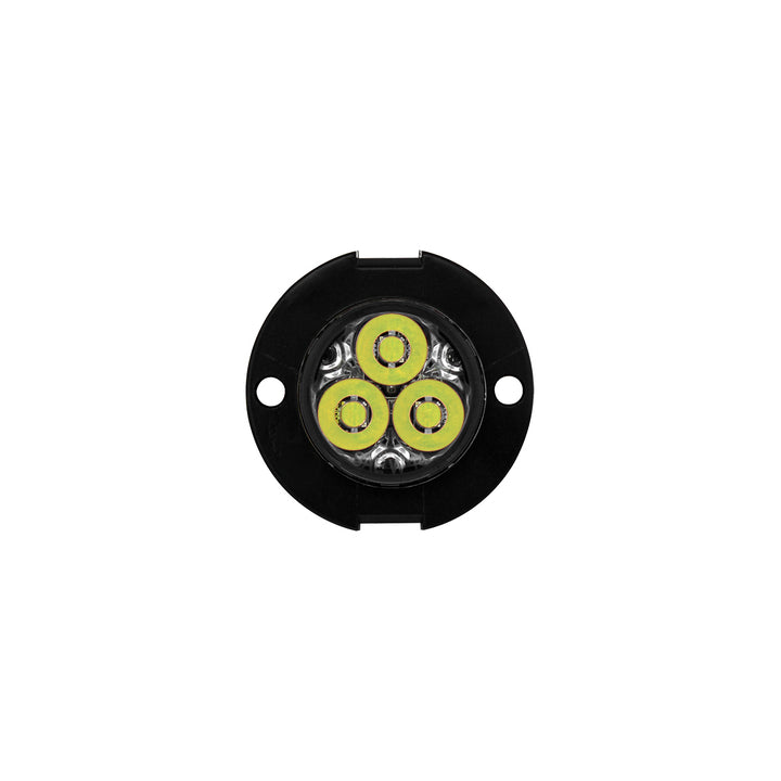 3 High Power LED 3/4" Mini Warning Light - White LED (Bulk)
