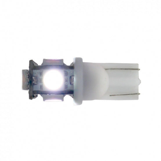 5 High Power LED 360 Degree 194 Bulb - White (2-Pack)